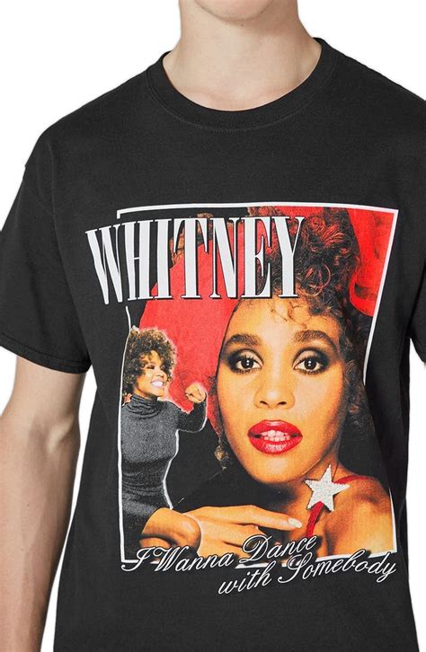 Rock Whitney Houston's Iconic Style with Graphic Tees